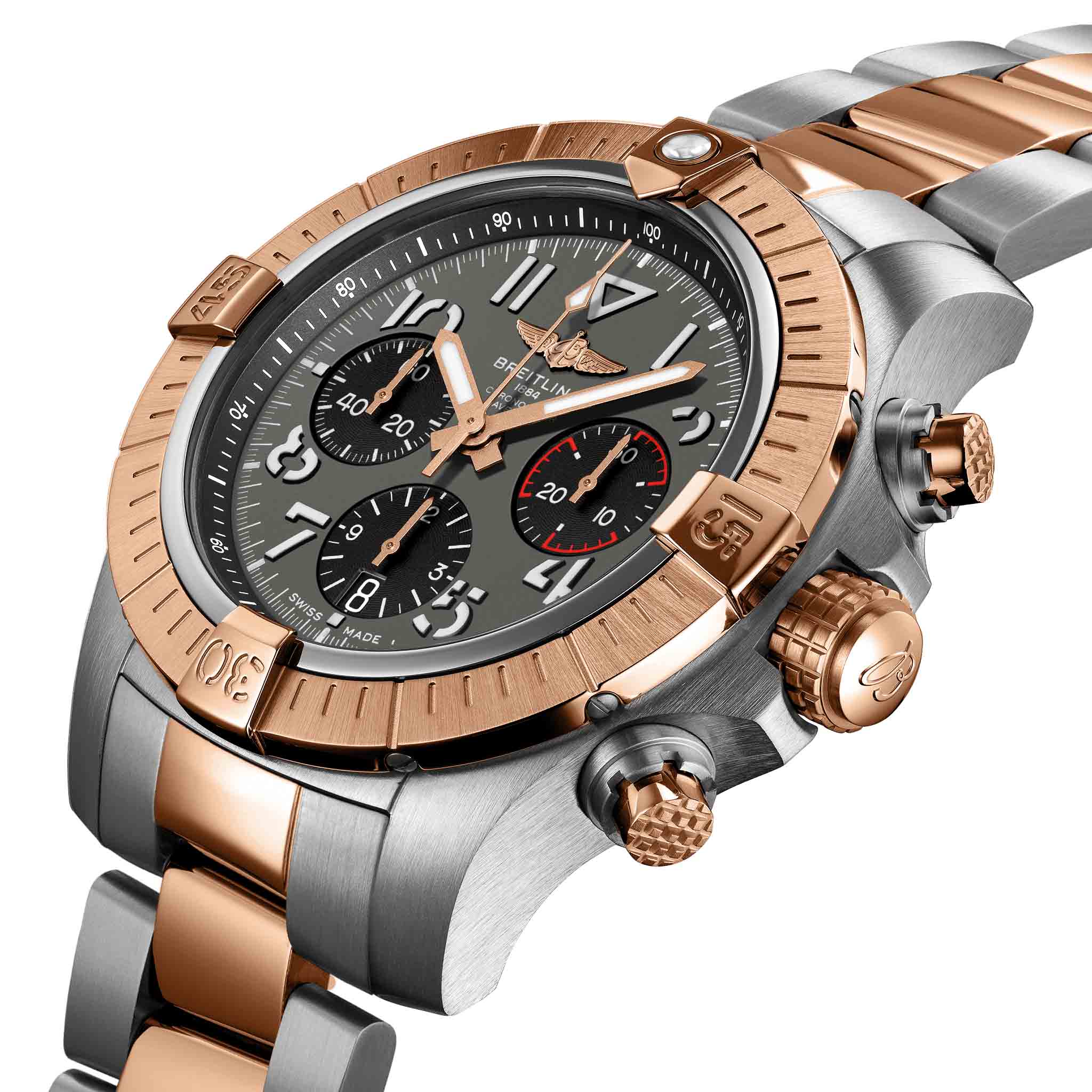 Breitling Breitling Avenger B01 Chronograph 45 UB01821A1B1U1 , наручные мужские часы фото под углом