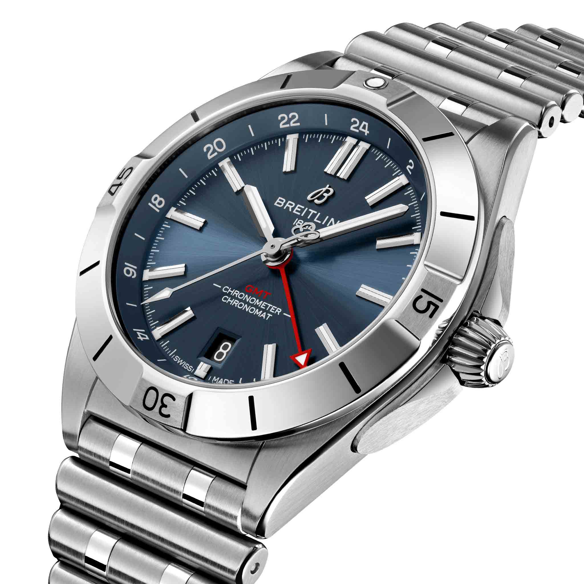 Breitling Breitling Chronomat Automatic GMT 40 A32398101C1A1 мужские часы синий циферблат на запястье