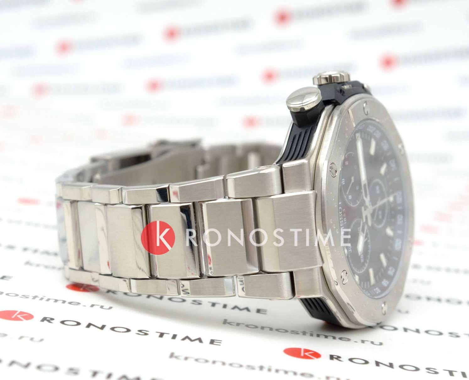 Оригинальные часы Tissot Tissot T-Race Chronograph T141.417.11.051.01 кварцевые калибр механизма eta g10.212 общий вид