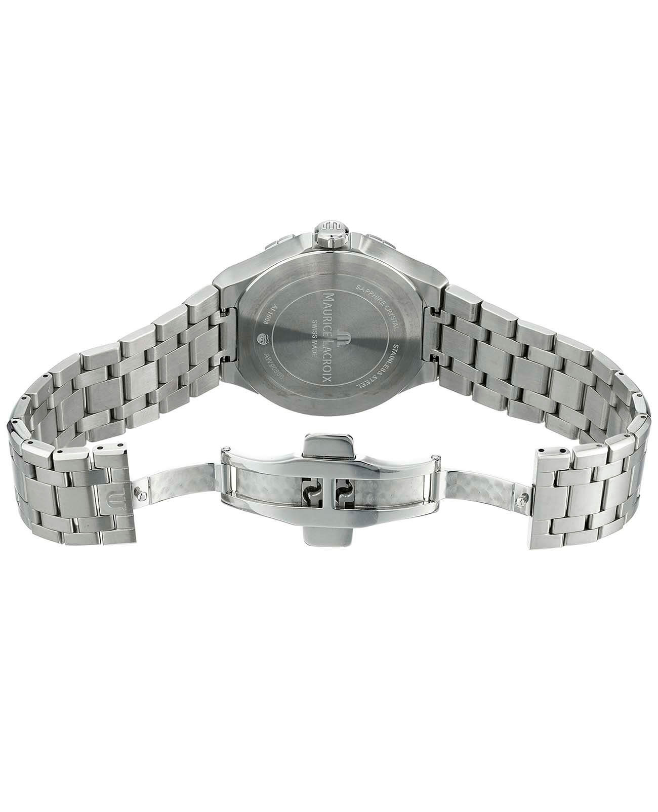 Maurice Lacroix Maurice Lacroix Aikon Date AI1008-SS002-431-1, aikon швейцария мужские часы на браслете нержавеющая сталь боковой вид