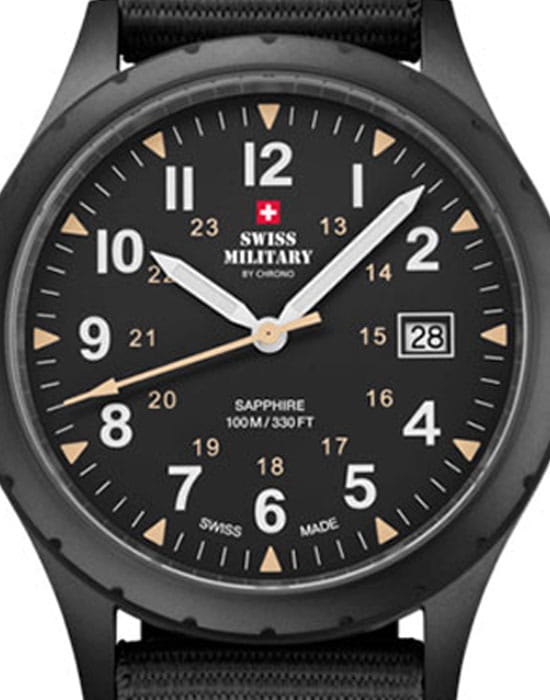 Swiss Military by Chrono Swiss Military by Chrono Classic Army SM34108.06 , наручные мужские часы фото под углом