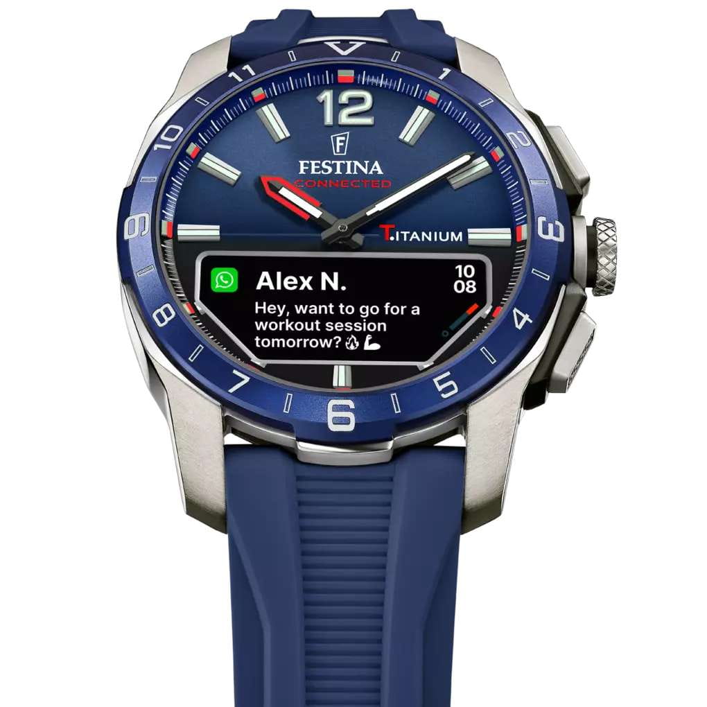 Festina Festina Connected D F23000/1, connected испания мужские часы на браслете силикон боковой вид