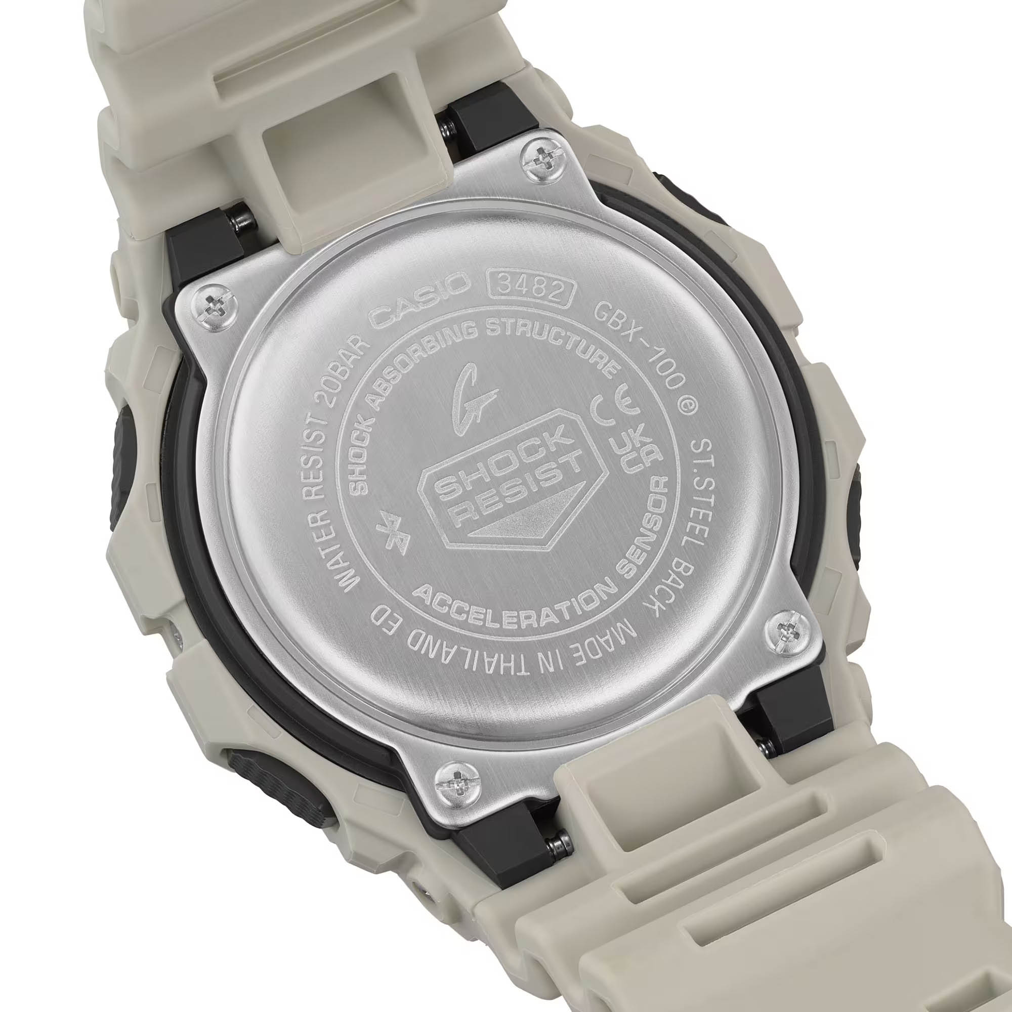 Casio Casio G-Shock GBX-100-8DR (GBX-100-8) электронные мужские часы часы крупный план черный циферблата
