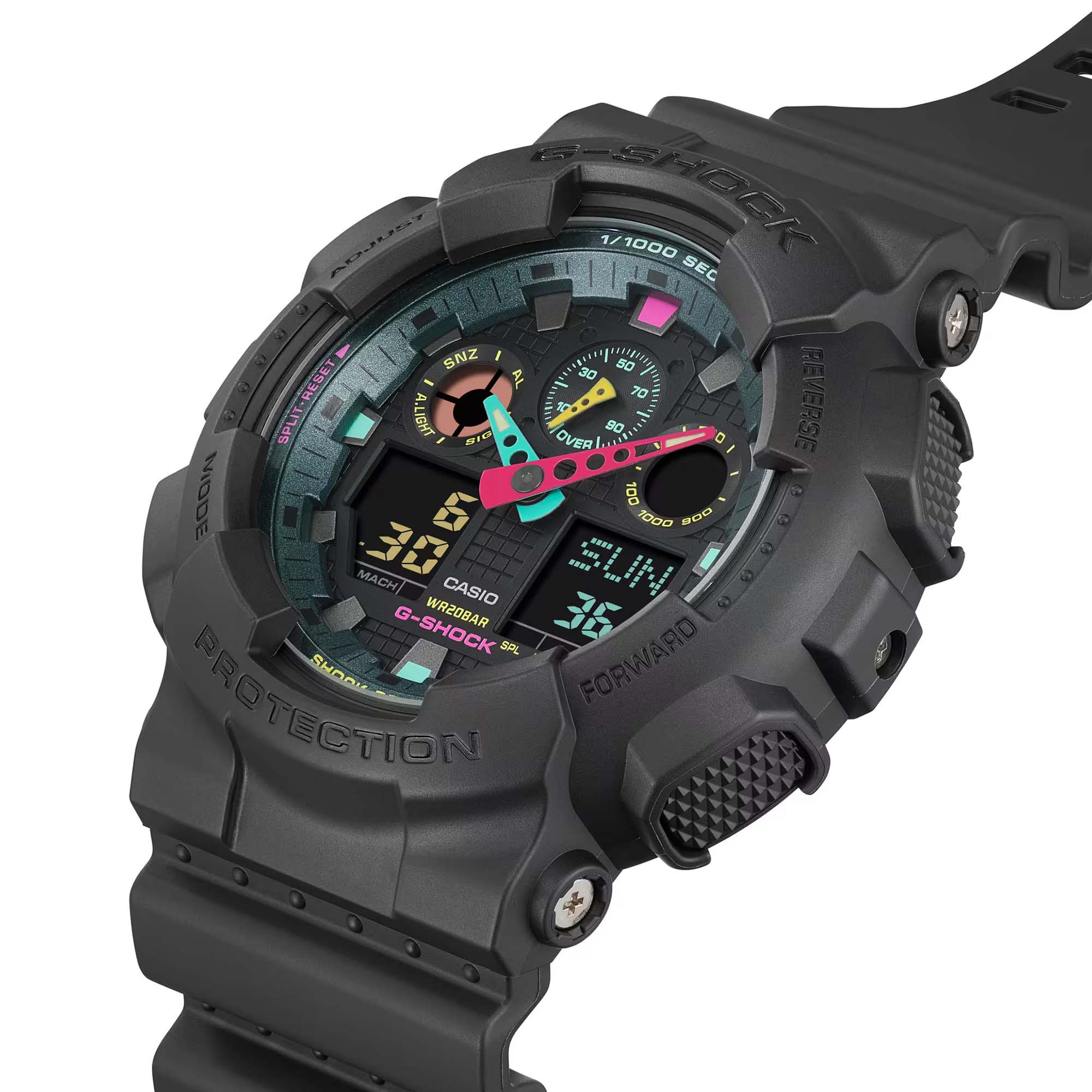 Casio Casio G-Shock GA-100MF-1ADR (GA-100MF-1A) GA-100, наручные мужские часы фото под углом