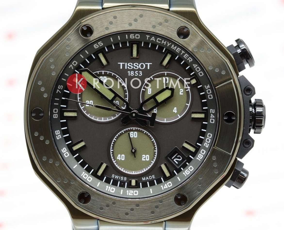 Tissot Tissot T-Race Quartz Chronograph T141.417.37.061.02, t-sport швейцария мужские часы на браслете каучук боковой вид