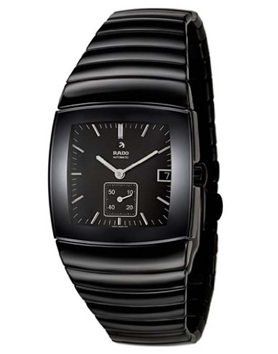 Rado Rado Sintra R13772702 Automatic R13772702 механические мужские часы черный циферблат, браслет высокотехнологичная керамика — вид спереди
