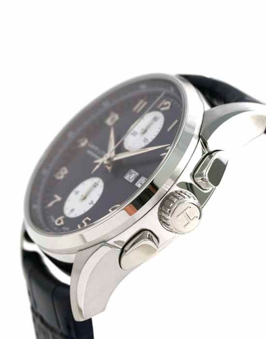 Hamilton Hamilton Jazzmaster Maestro Auto Chrono H32576641, jazzmaster швейцария мужские часы на браслете кожаный боковой вид