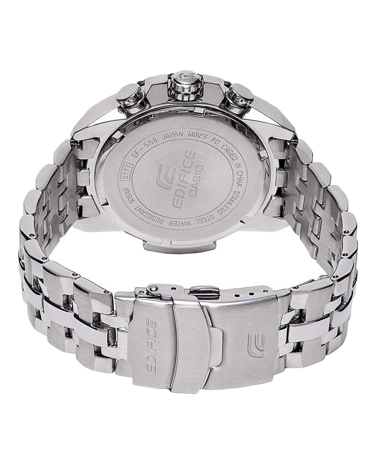 Casio Casio Edifice EF-558D-1A, edifice япония мужские часы на браслете нержавеющая сталь боковой вид