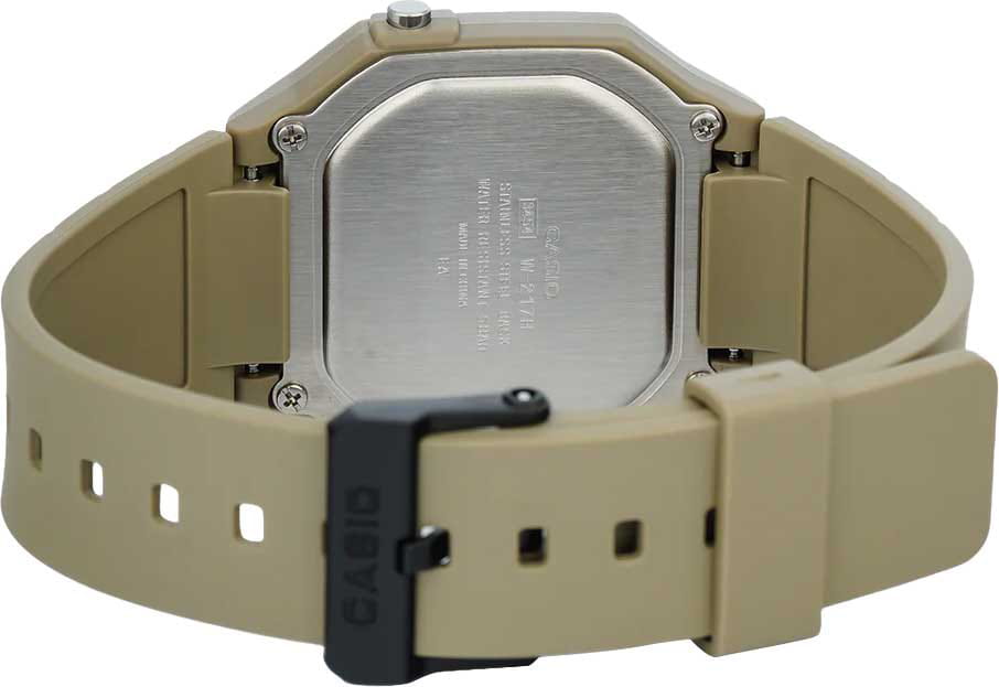 Casio Casio Collection W-217H-5A, collection япония мужские часы на браслете пластик боковой вид