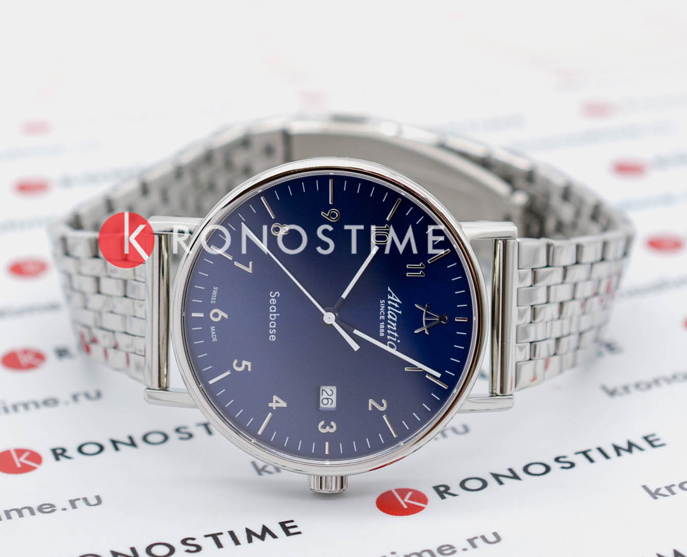 Atlantic Atlantic Seabase 60357.41.55 , наручные мужские часы фото под углом