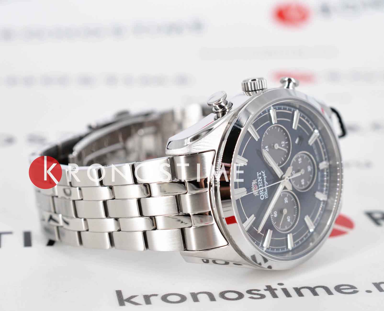Orient Orient Chronograph RA-TX0303L (RN-TX0303L), chronograph япония мужские часы на браслете нержавеющая сталь боковой вид