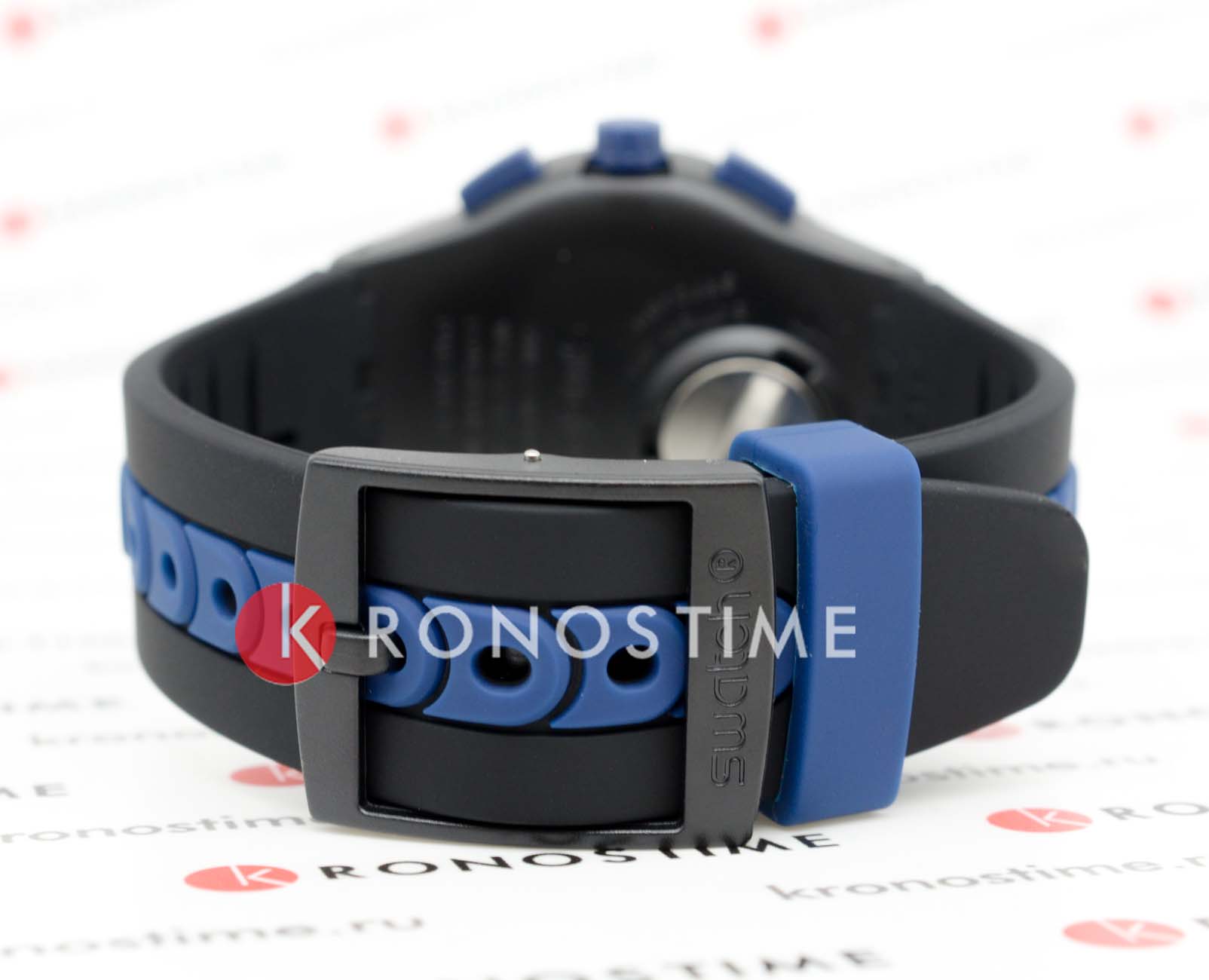 Swatch Swatch Chrono 42 Standard SUSB406 мужские часы черный циферблат на запястье
