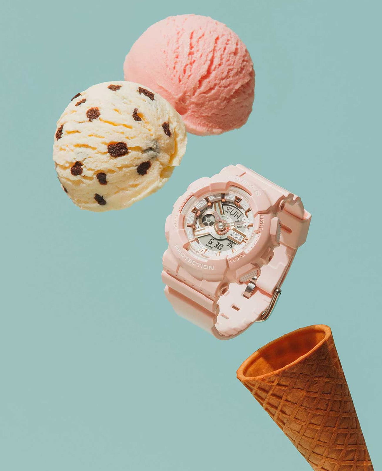 Casio Casio Baby-G BA-110XRG-4ADR, baby-g япония женские часы на браслете пластик боковой вид