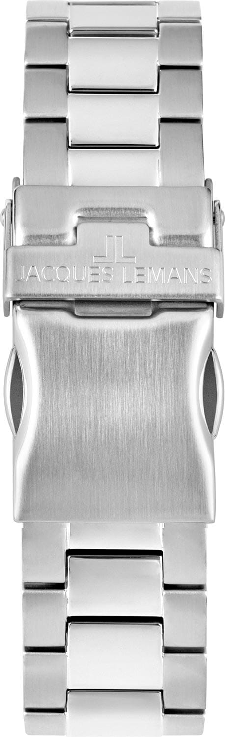 Jacques Lemans Jacques Lemans Liverpool 1-1877F мужские часы серебристый циферблат на запястье