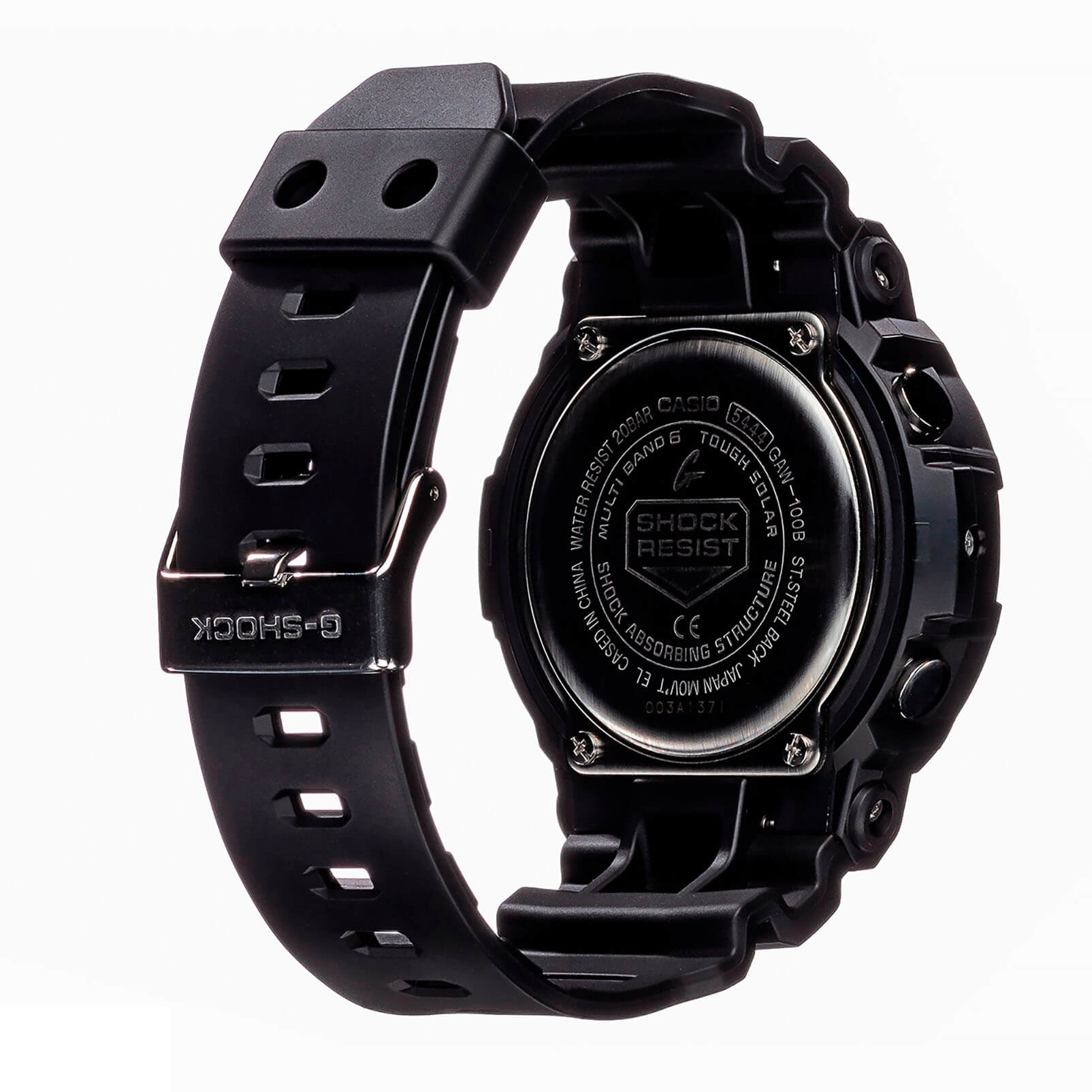 Casio Casio G-Shock GAW-100B-1A2, g-shock япония мужские часы на браслете пластик боковой вид