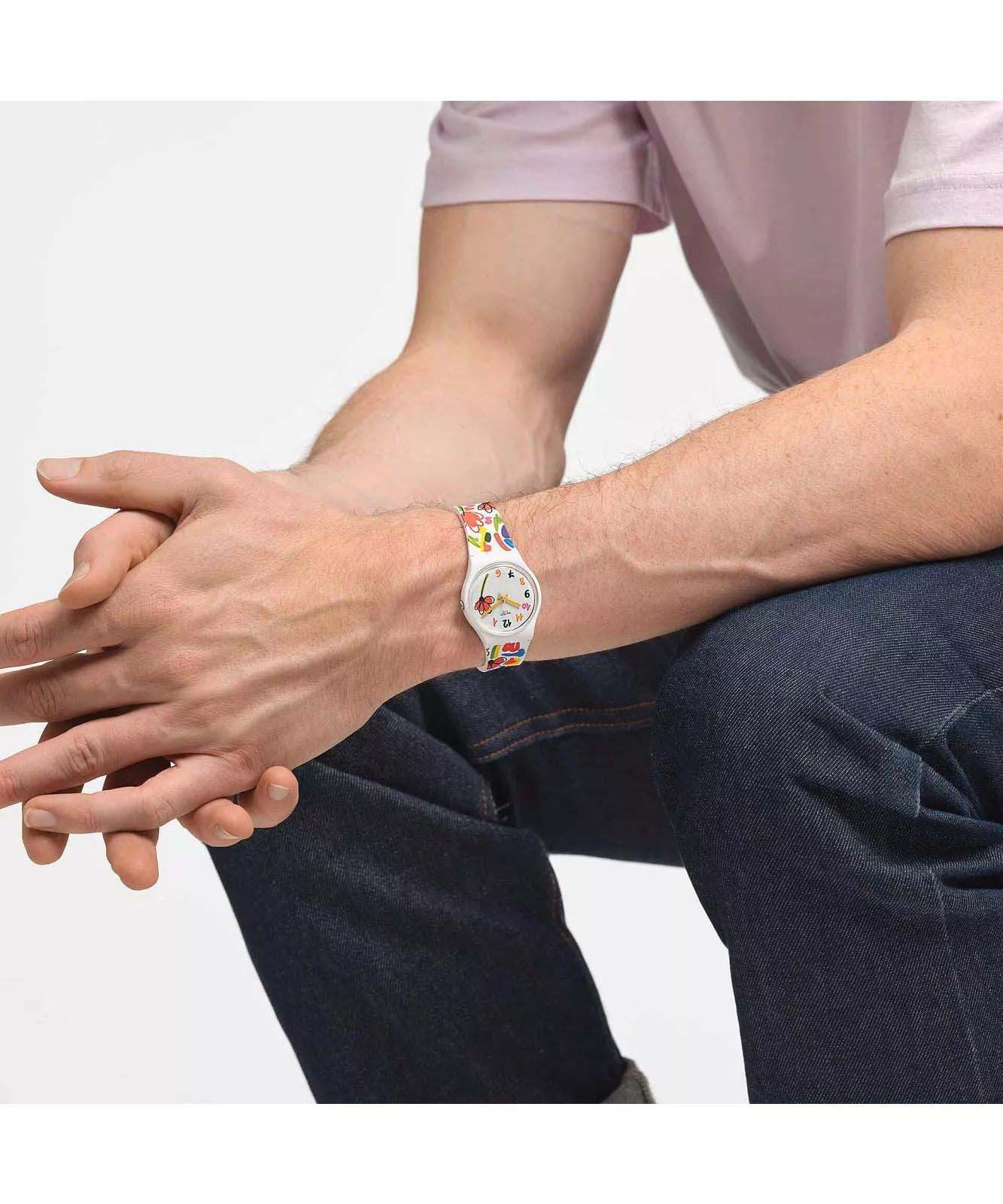 Оригинальные часы Swatch Swatch Gent Biosourced Standart SO28W108 кварцевые калибр механизма  общий вид