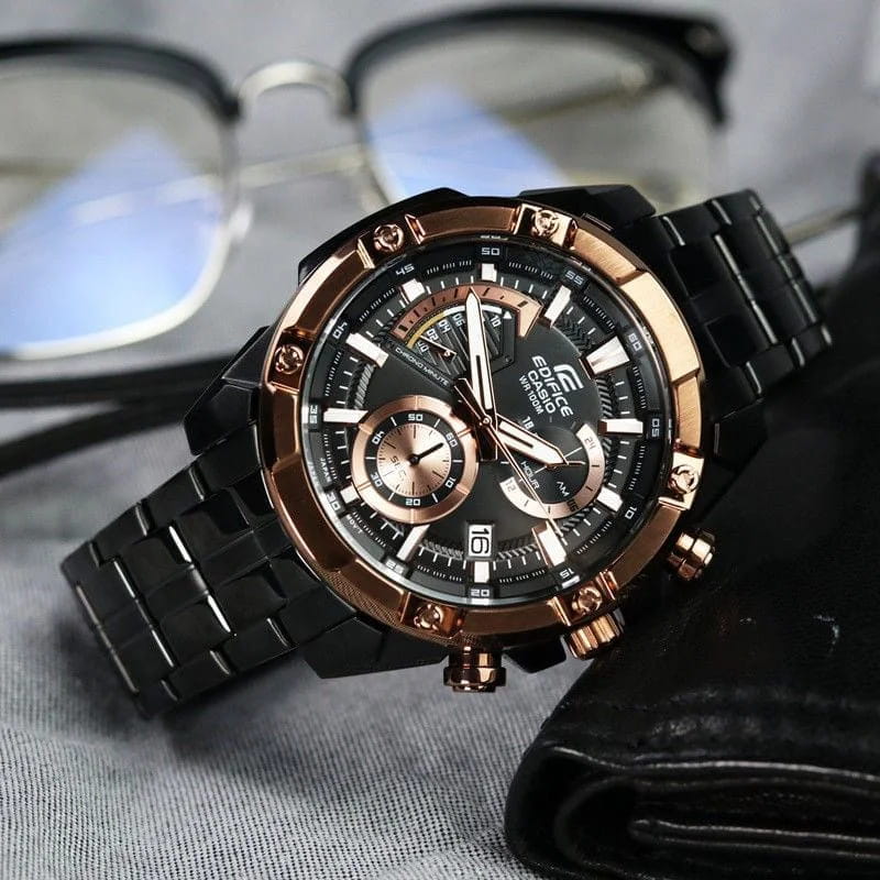 Casio Casio Edifice EFR-559DC-1AVUDF (EFR-559DC-1A) мужские часы  циферблат на запястье