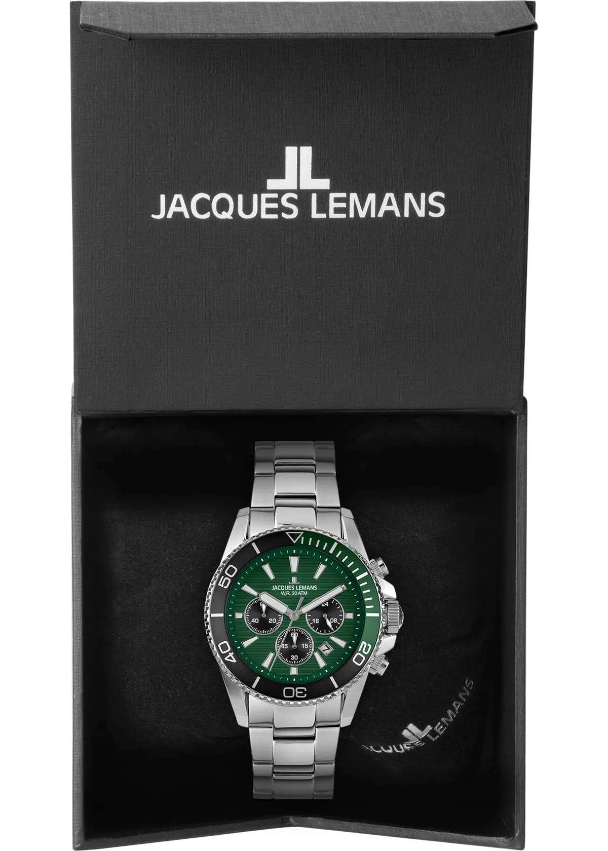 Jacques Lemans Jacques Lemans Liverpool Diver 1-2206i  — детали корпуса и нержавеющая сталь