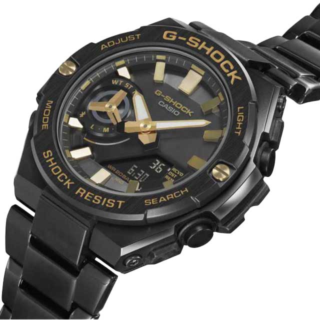 Casio Casio G-Shock GST-B500BD-1A9DR (GST-B500BD-1A9) мужские часы черный циферблат на запястье