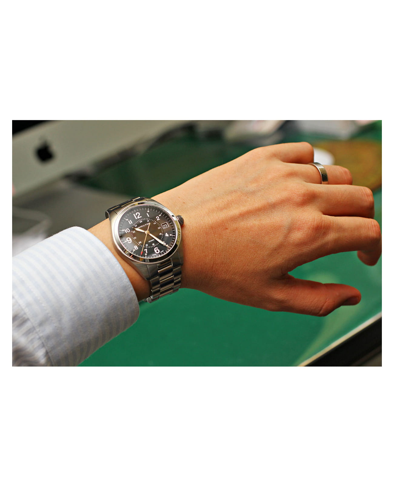 Hamilton Hamilton Khaki Field Quartz H68551933  - задняя крышка сталь металл корпуса, швейцария часы