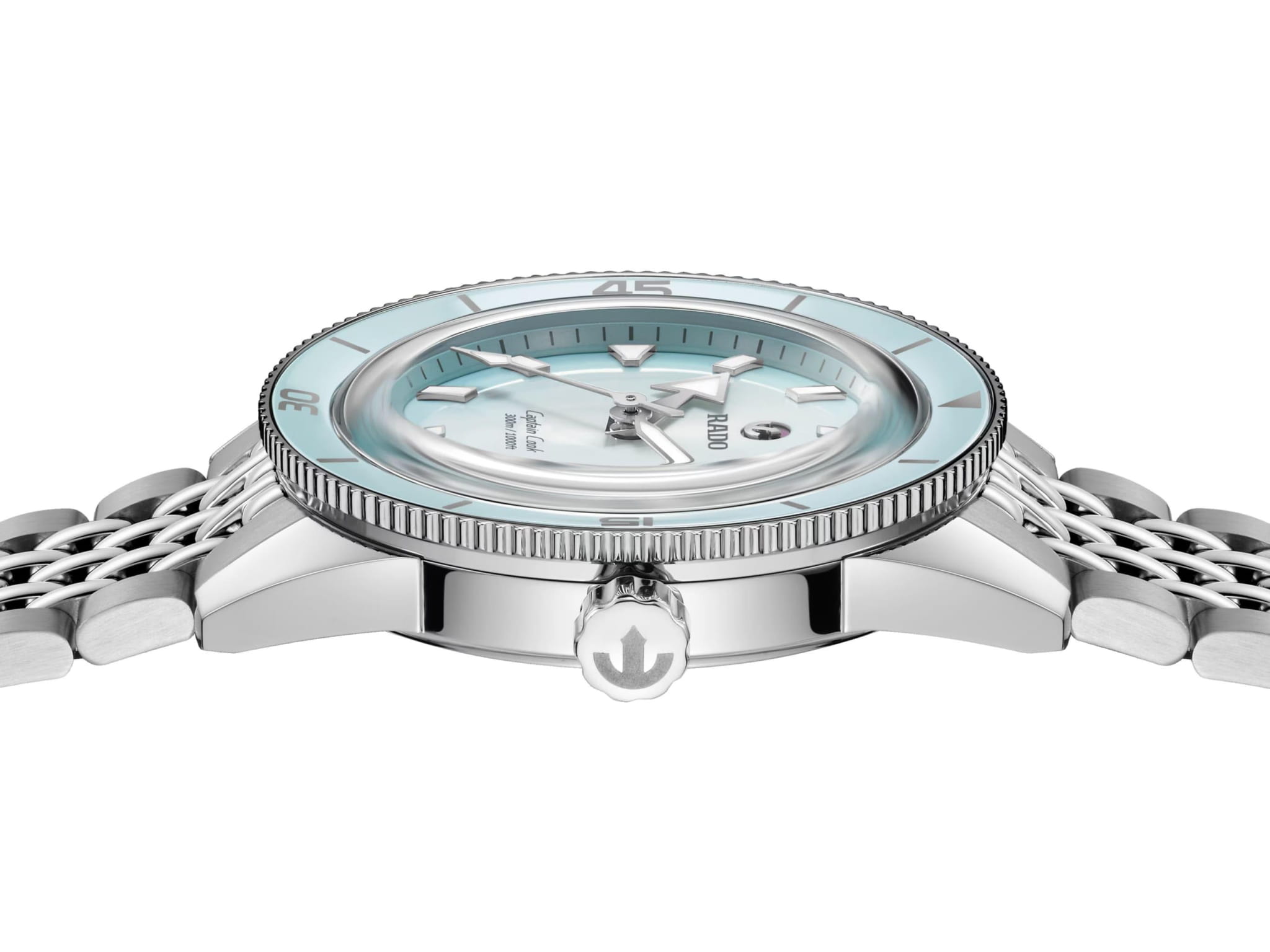 Rado Rado Captain Cook Automatic R32223203, captain cook швейцария мужские часы на браслете нержавеющая сталь боковой вид