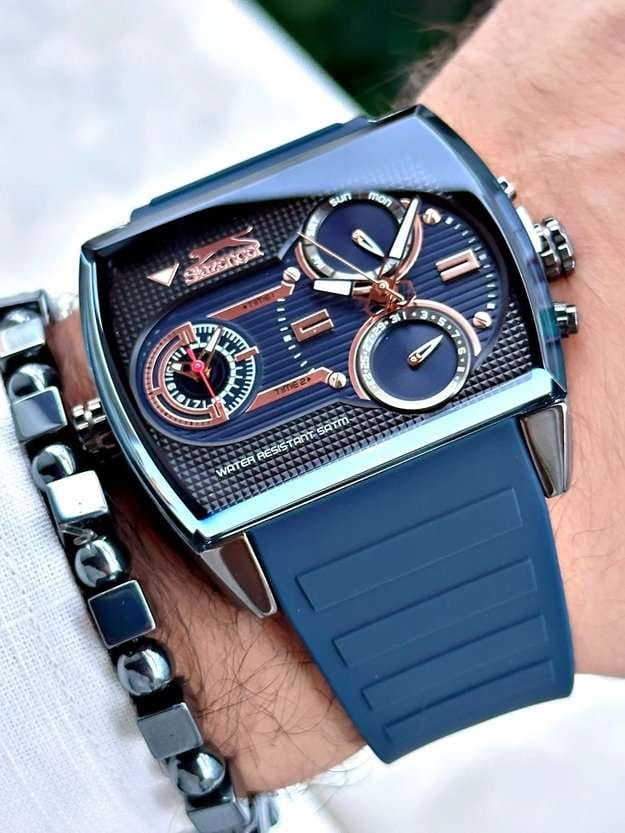 Slazenger Slazenger SL.09.2208.2.02,  англия мужские часы на браслете резина боковой вид