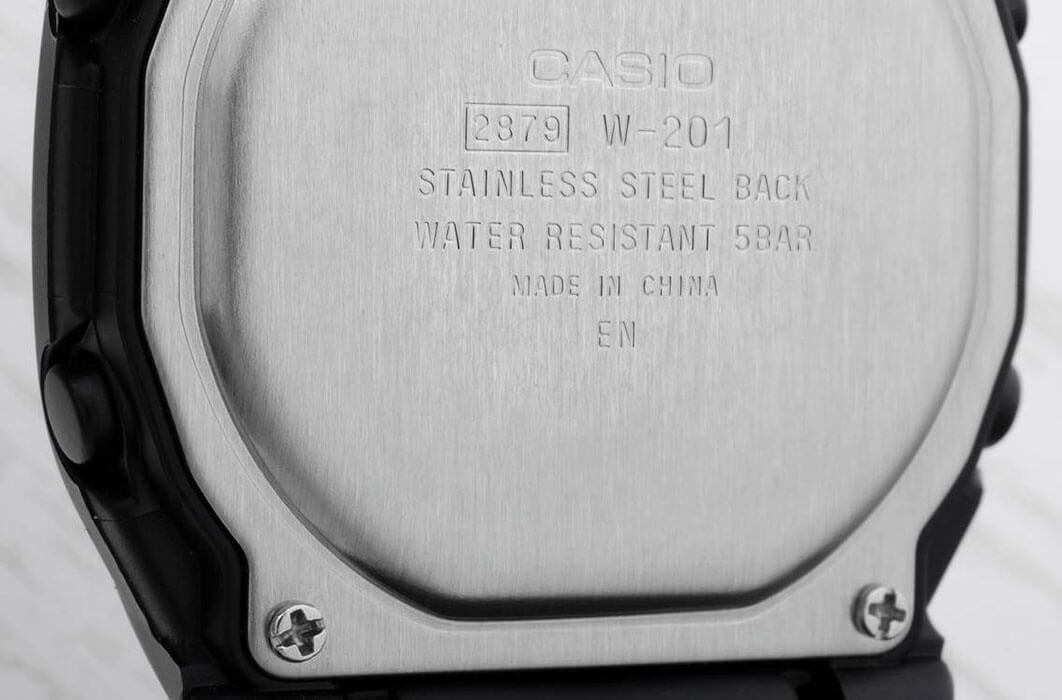 Casio Casio Collection W-201-1AVEG мужские часы зеленый циферблат на запястье