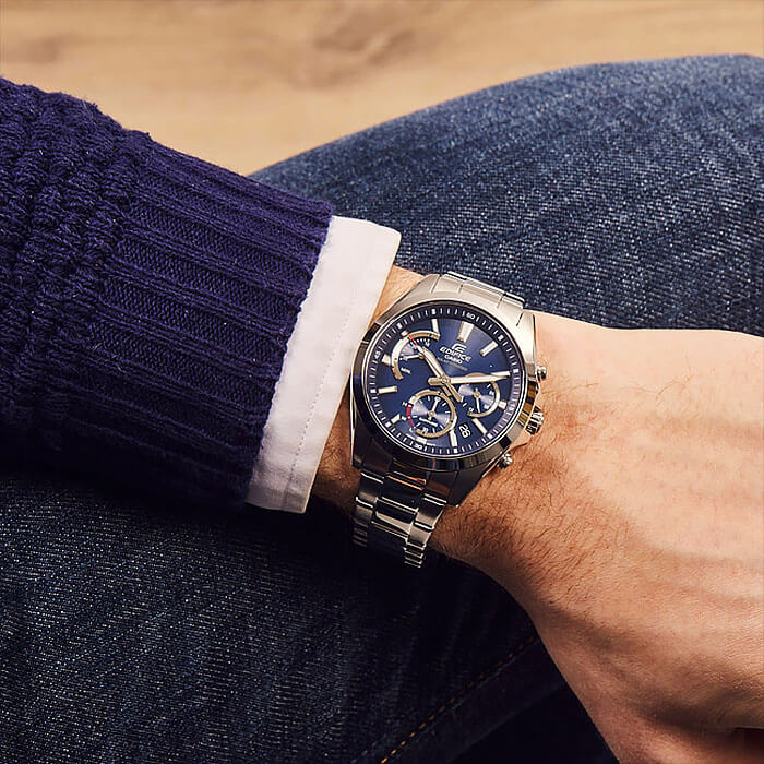 Casio Casio Edifice EFS-S530D-2A EFS - задняя крышка сталь металл корпуса, япония часы