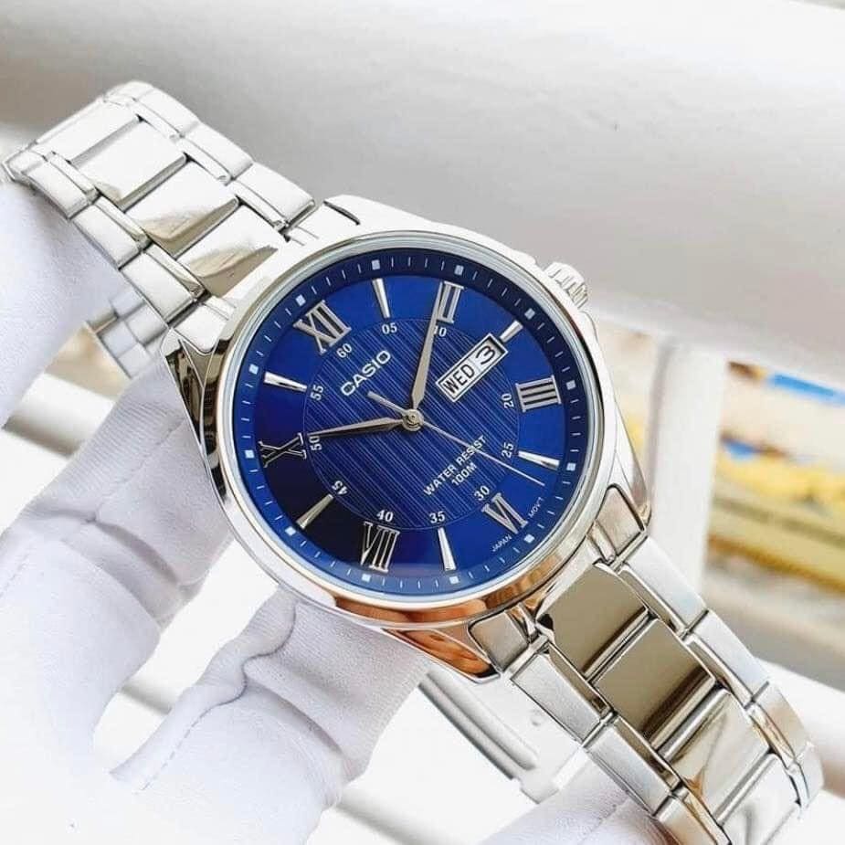 Casio Casio Collection MTP-1384D-2AVDF (MTP-1384D-2A) модель MTP-1384D-2A - комплект поставки Casio: часы, коробка и документация