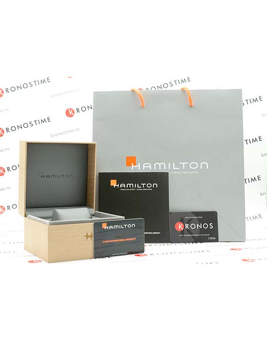 Hamilton H42535180 мужские часы застежка крупным планом