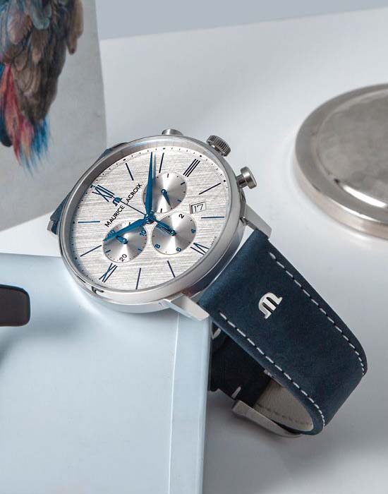 Maurice Lacroix EL1098-SS001-114-1 мужские часы застежка крупным планом