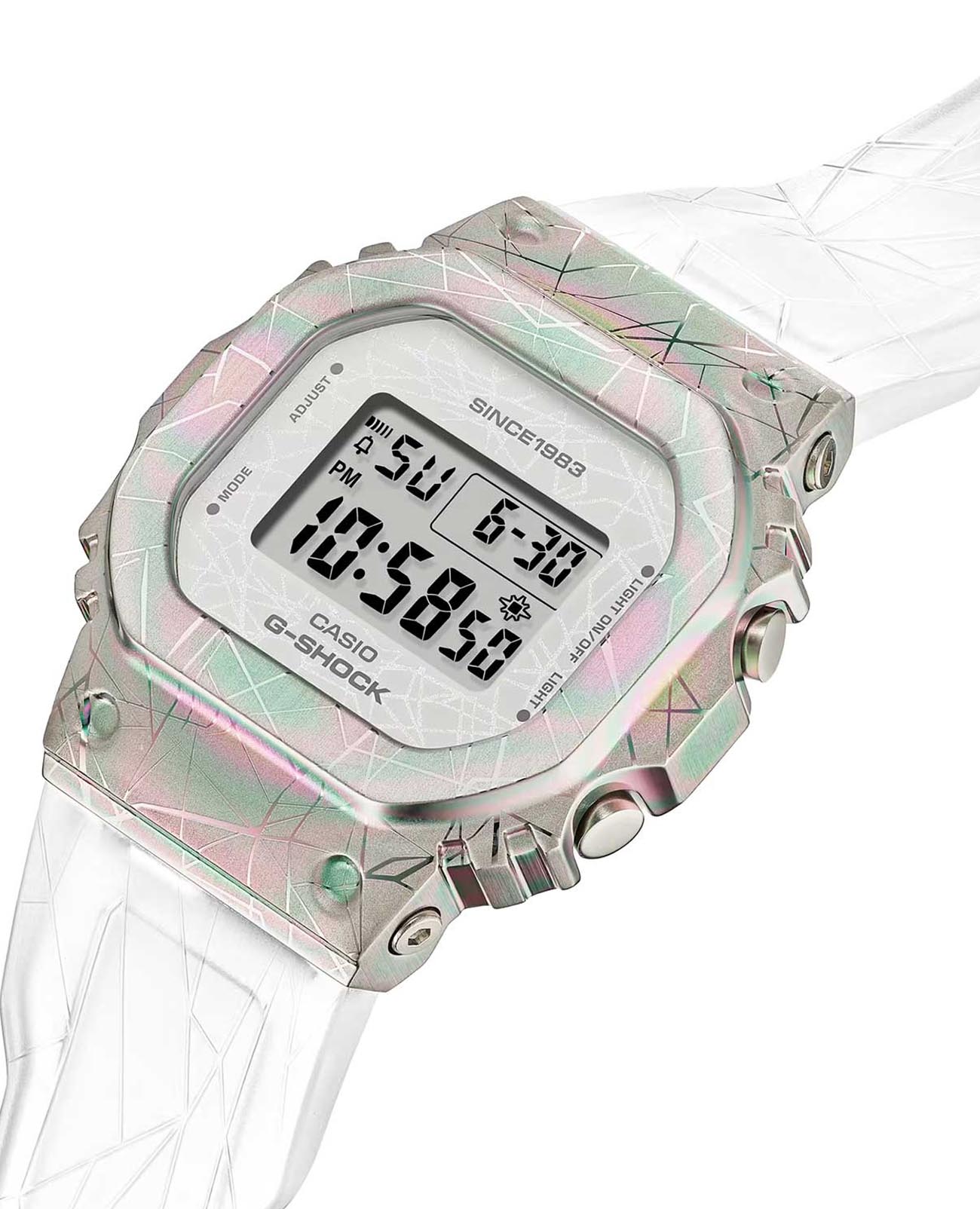 Оригинальные часы Casio Casio G-Shock GM-S5640GEM-7DR (GM-S5640GEM-7) электронные калибр механизма  общий вид