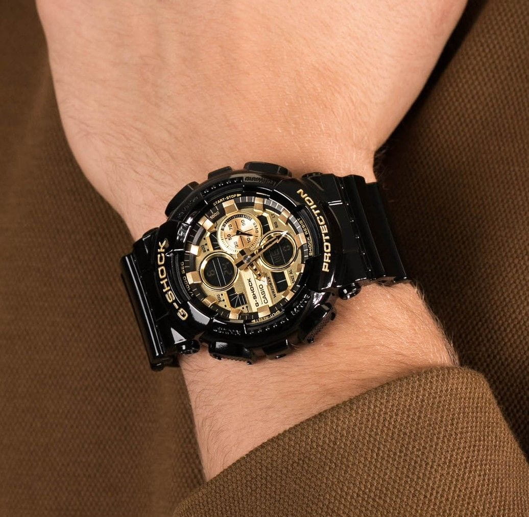 Casio Casio G-Shock GA-140GB-1A1DR (GA-140GB-1A1) GA, наручные мужские часы фото под углом