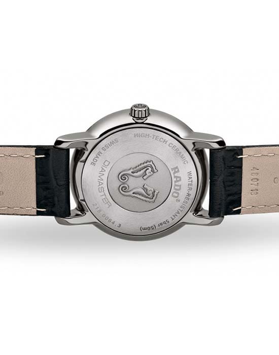 Rado Rado Diamaster R14064915, diamaster швейцария женские часы на браслете кожаный боковой вид