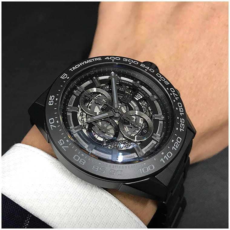 TAG Heuer TAG Heuer Carrera CAR2A91.BH0742 мужские часы черный циферблат на запястье