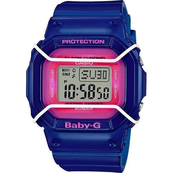 Casio Casio Baby-G BGD-501FS-2ER  BGD-501FS-2ER кварцевые женские часы розовый циферблат, браслет полимер — вид спереди