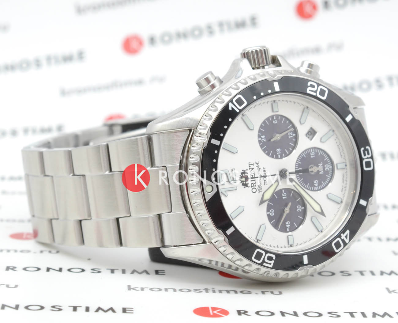 Оригинальные часы Orient Orient Chronograph RA-TX0203S (RN-TX0203S) кварцевые калибр механизма  общий вид