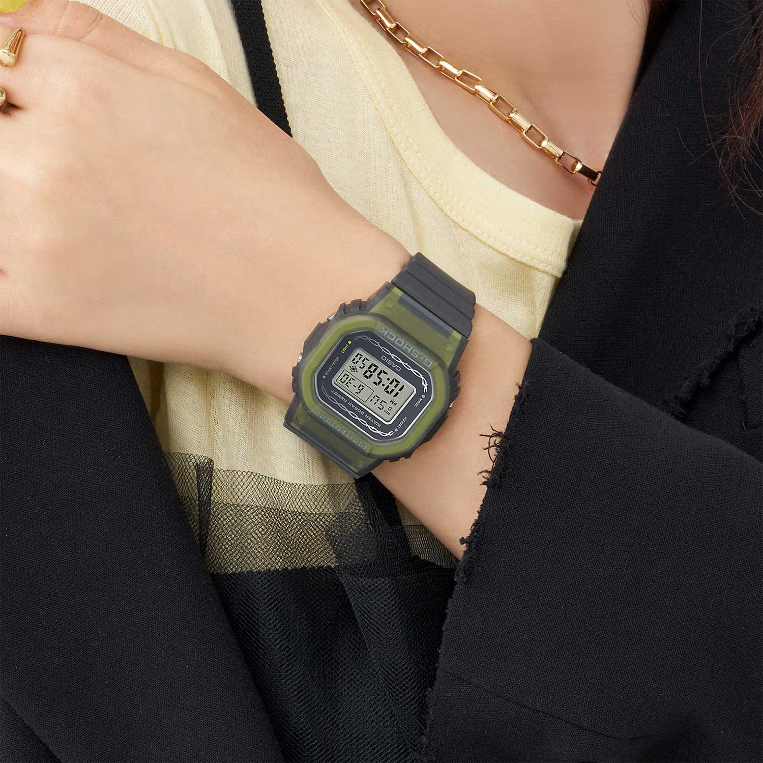 Оригинальные часы Casio Casio G-Shock GMD-S5610RS-8 электронные калибр механизма  общий вид