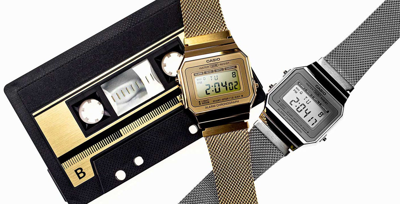 Casio Casio Collection A700WEM-7AEF кварцевые мужские часы часы крупный план серебристый циферблата