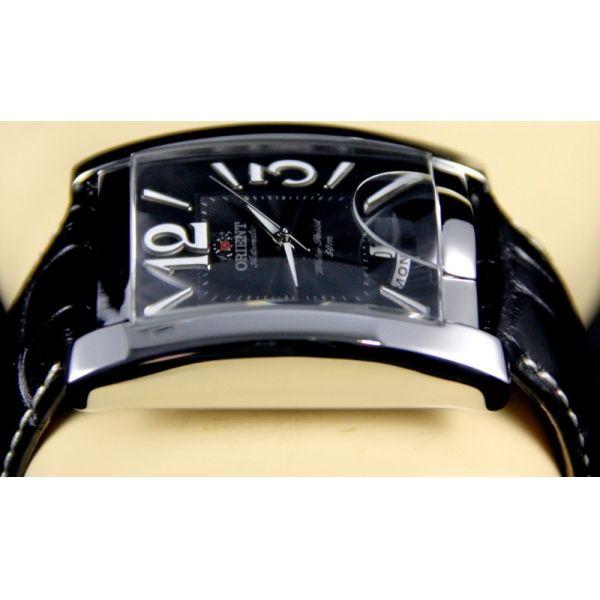 Orient Orient EVAD001B (FEVAD001B), classic automatic япония мужские часы на браслете кожа + текстиль боковой вид