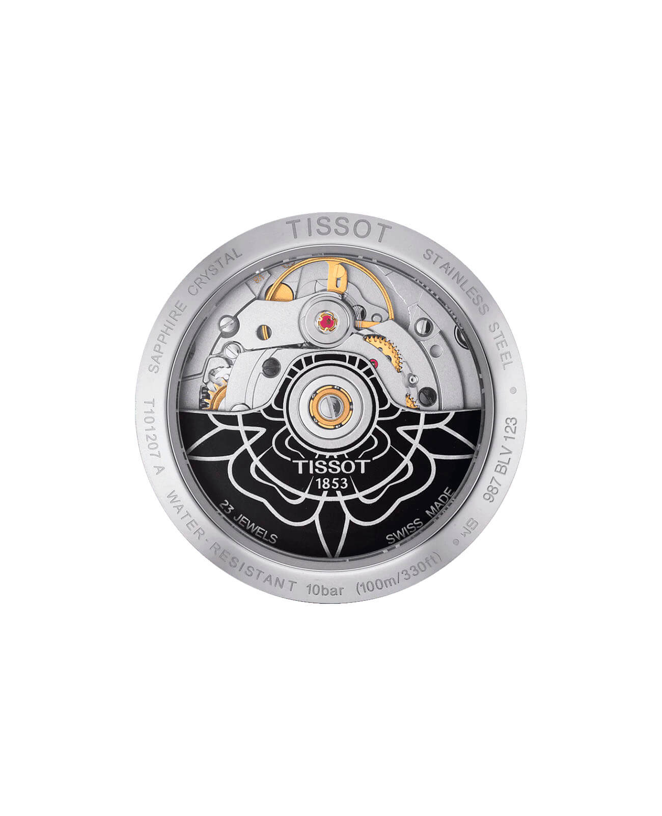 Tissot Tissot PR 100 Powermatic 80 Lady T101.207.16.071.00 PR 100, наручные женские часы фото под углом