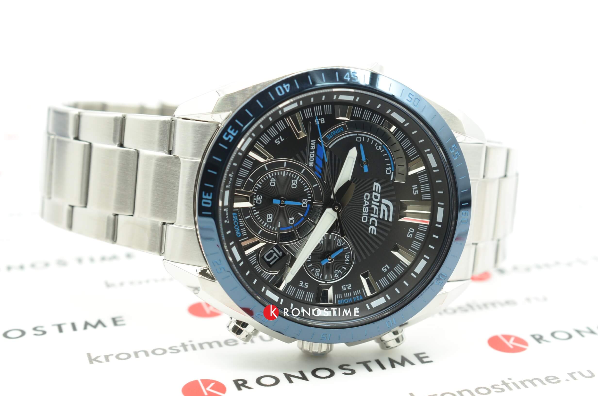 Оригинальные часы Casio Casio Edifice EFR-570DB-1B кварцевые калибр механизма  общий вид