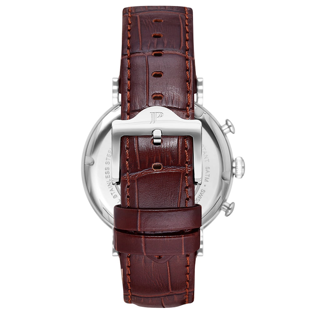 Jacques Philippe Jacques Philippe Aviator JPQGC021143,  швейцария мужские часы на браслете кожаный боковой вид