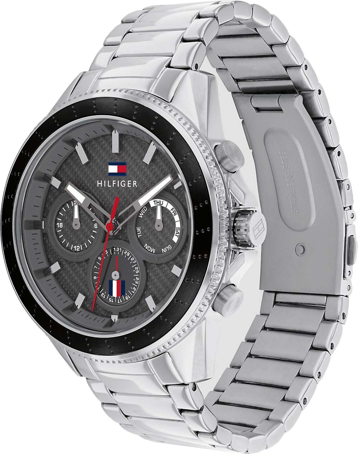 Tommy Hilfiger Tommy Hilfiger Multifunction 1791857,  сша мужские часы на браслете нержавеющая сталь боковой вид