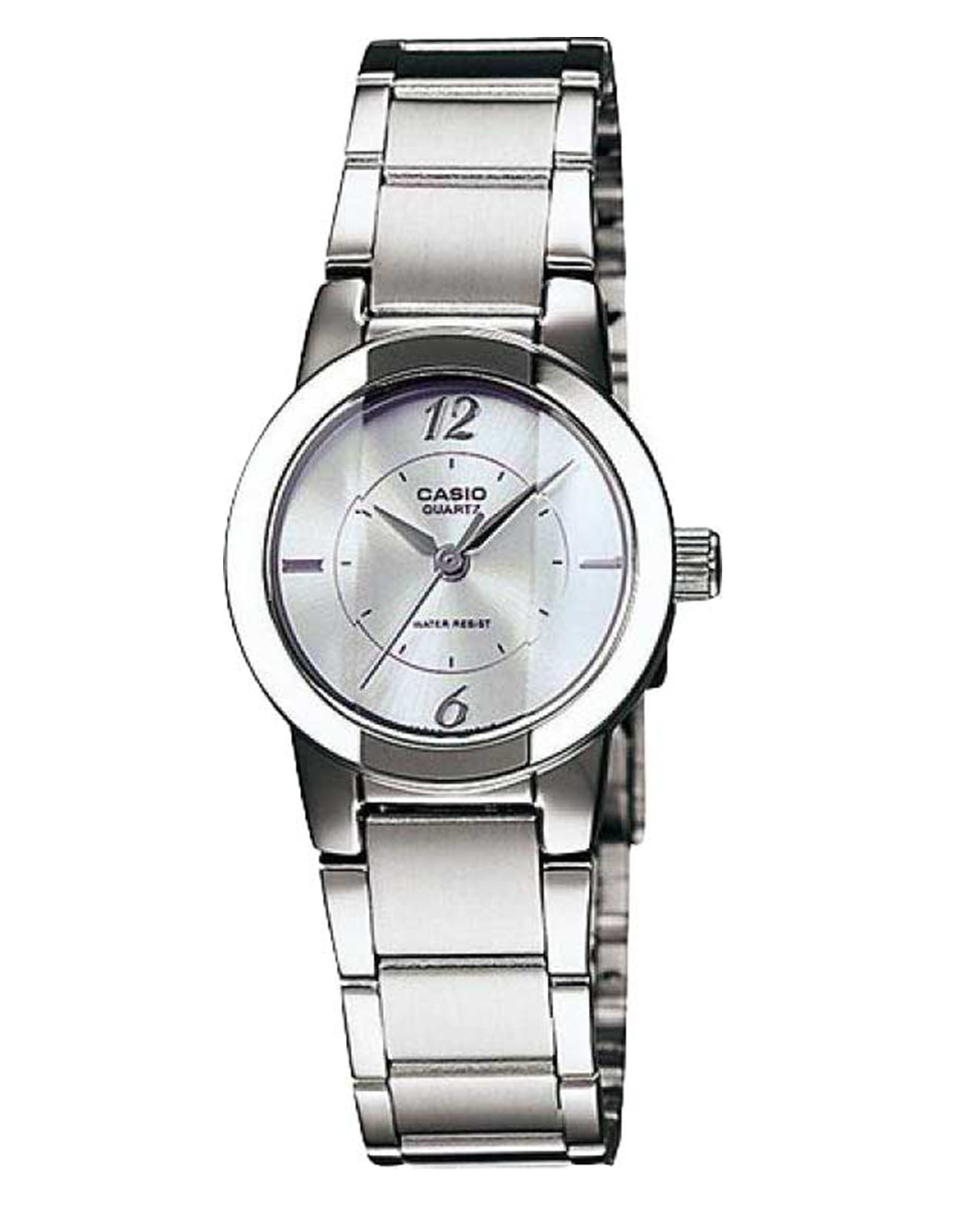 Casio Casio Collection LTP-1230D-7C  LTP-1230D-7C кварцевые женские часы серебристый циферблат, браслет нержавеющая сталь — вид спереди