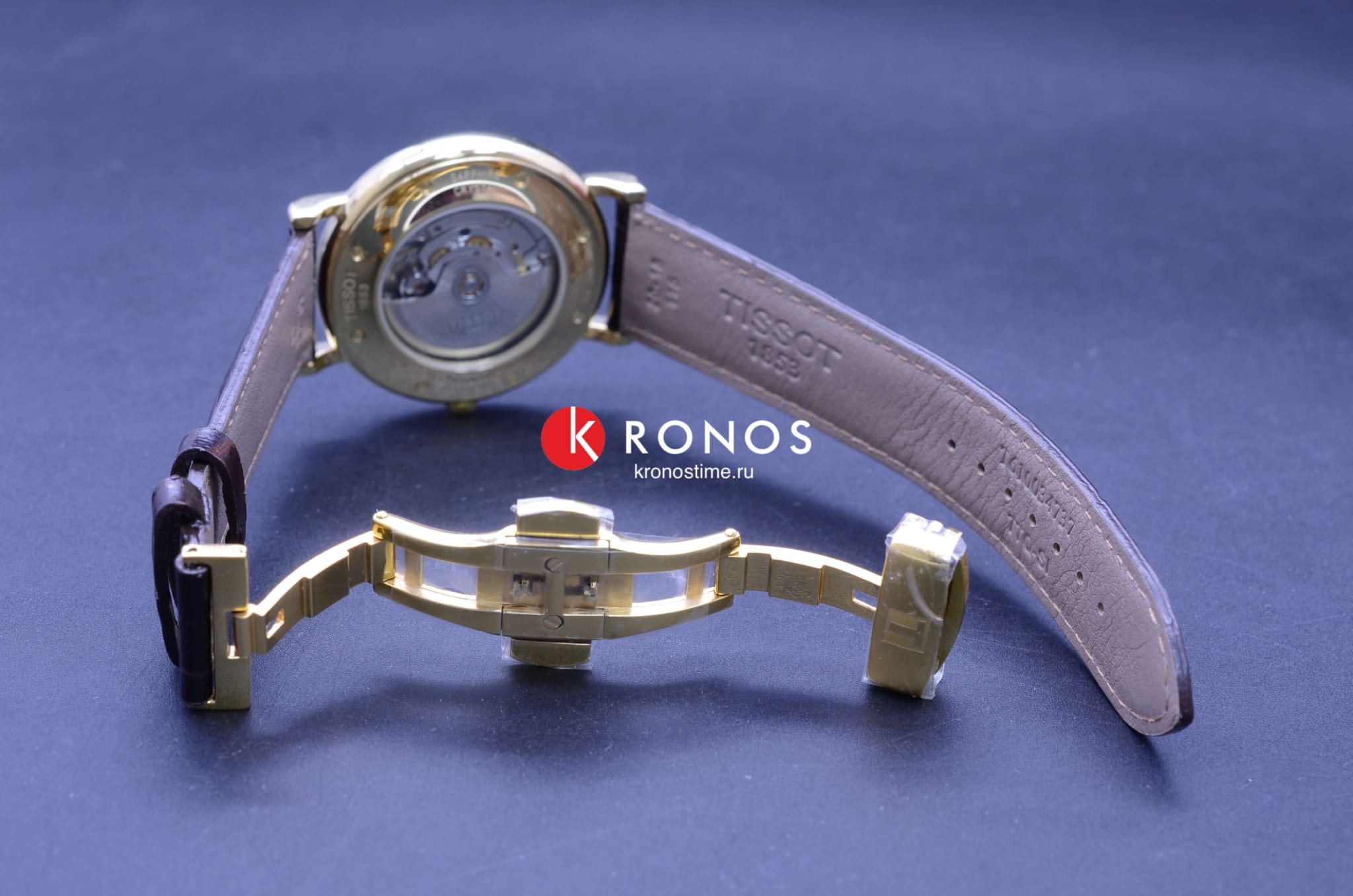 Tissot Tissot Carson Powermatic 80 18K Gold T907.407.16.031.00 T9074071603100 оригинальные мужские часы в комплекте с коробкой