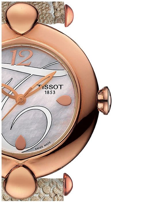 Tissot Tissot Pretty Lady 18K Gold T918.210.76.117.01 , наручные женские часы фото под углом
