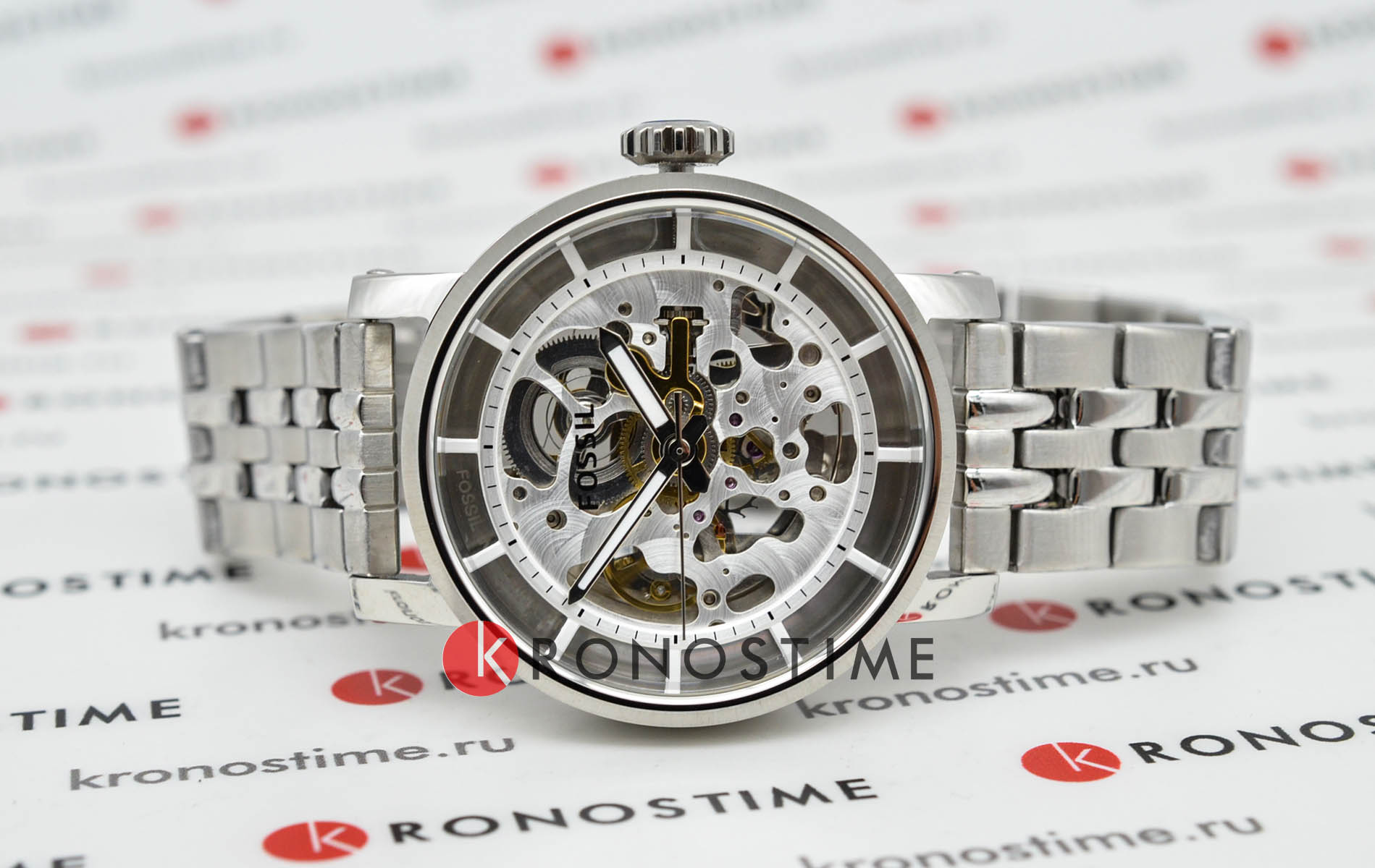 Fossil Fossil Original Boyfriend Automatic ME3067 женские часы серебристый циферблат на запястье