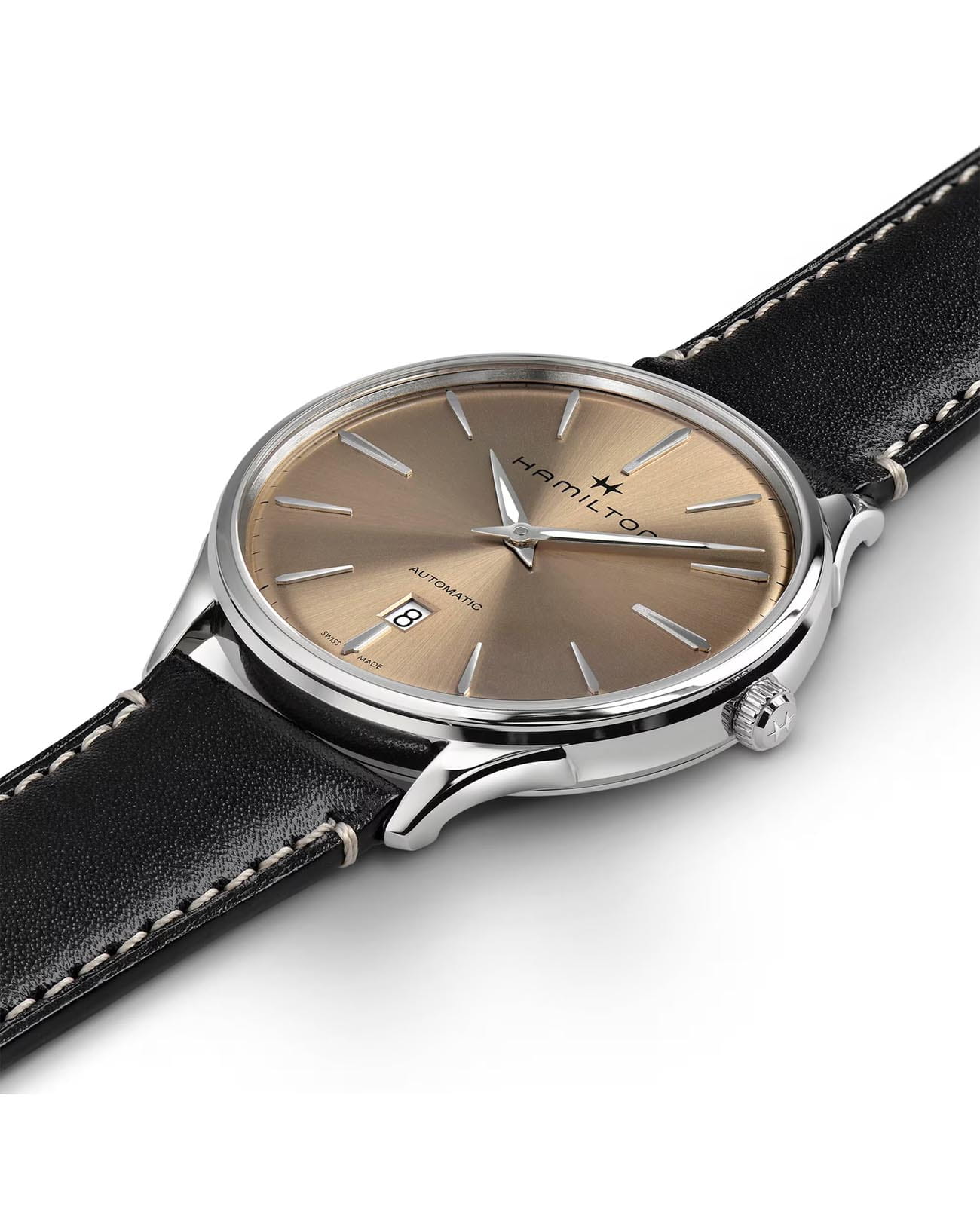 Hamilton Hamilton Jazzmaster Thinline Auto H38525721 , наручные мужские часы фото под углом