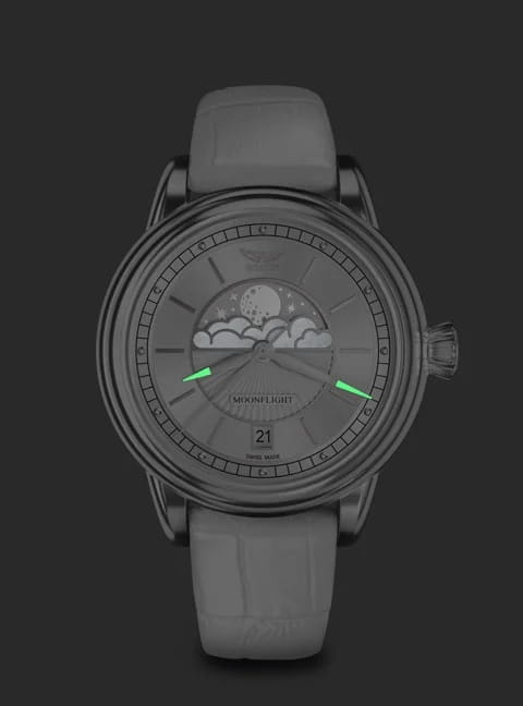 Aviator Aviator Douglas MoonFlight V.1.33.0.250.4, douglas moonflight швейцария женские часы на браслете кожаный боковой вид